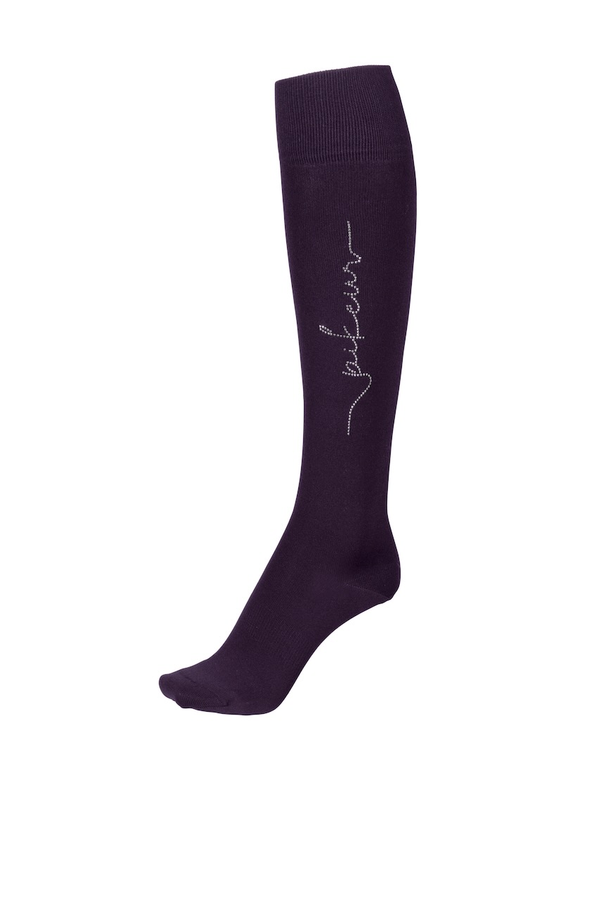 Riding socks KNIE-STRUMPF, Sportswear 22, dark purple